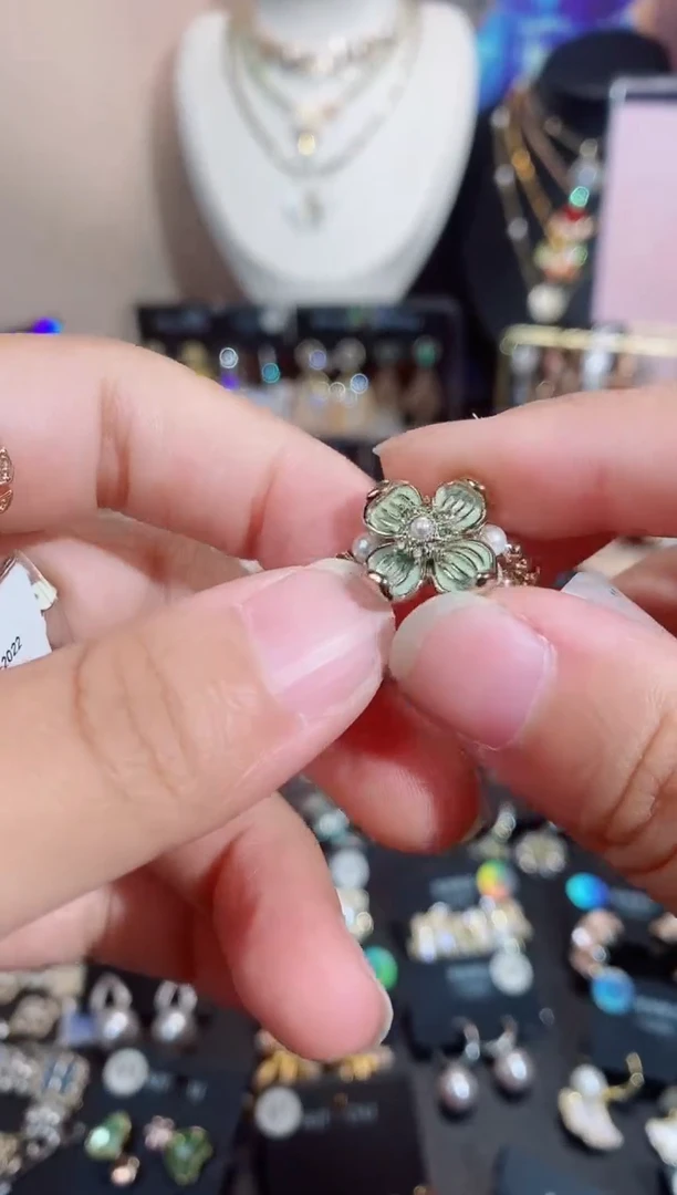 铜合金无925银戒指7332