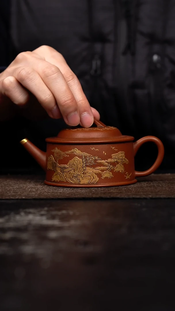 茶壶紫砂安*原矿手工壶135CC