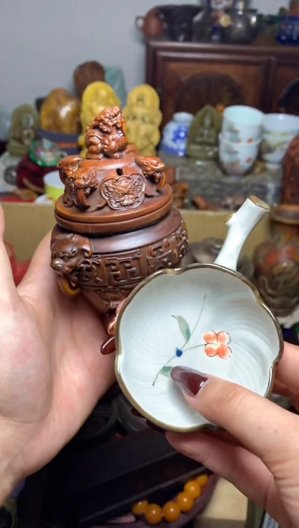紫砂盖碗瓷器默认微瑕瓷器