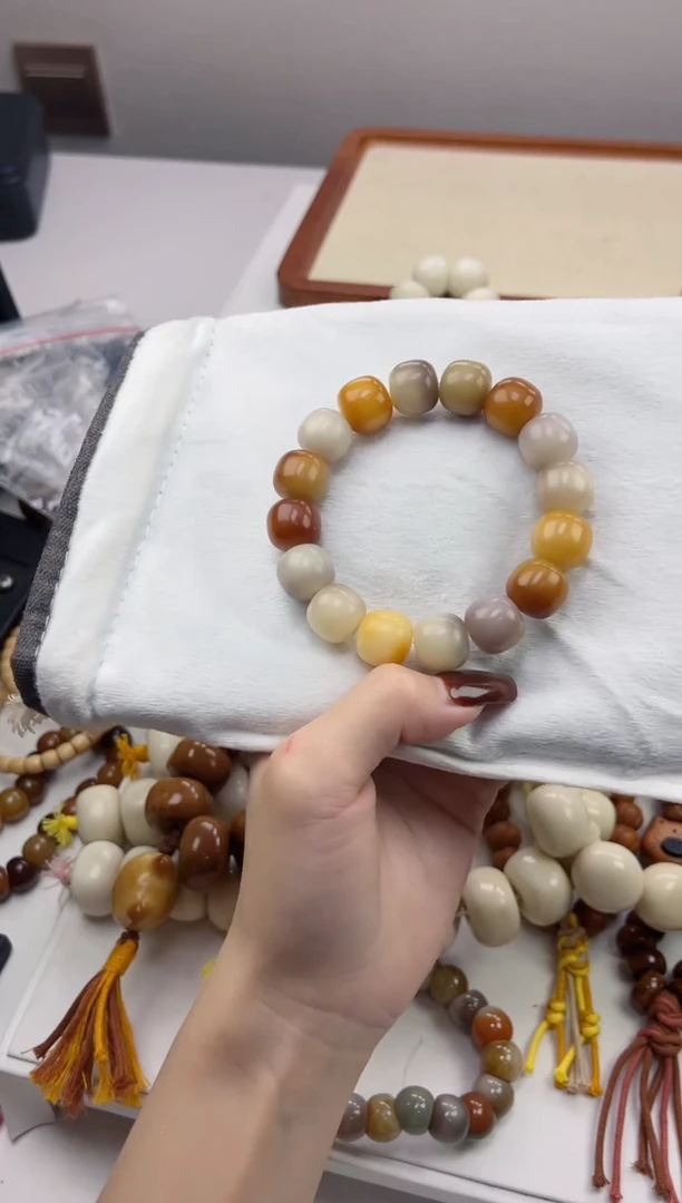 手串菩提根/象牙果w65干磨桶珠13*14mm手串