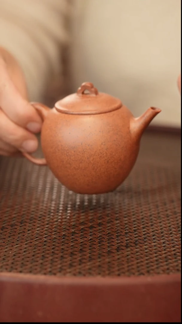 茶壶紫砂原矿手工紫砂壶高执 140cc