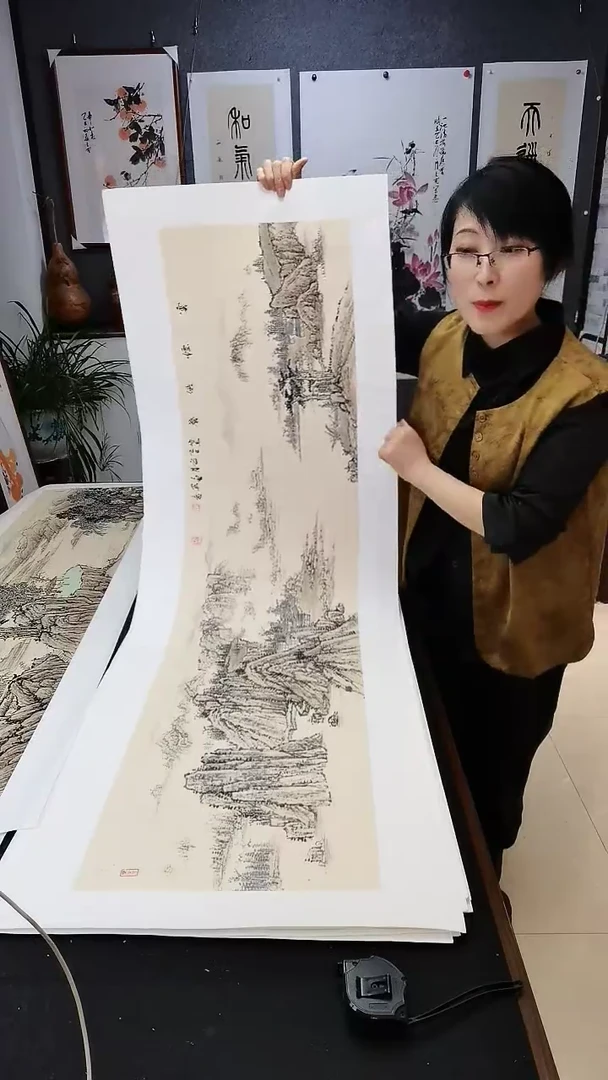 云烟供养138*35cm