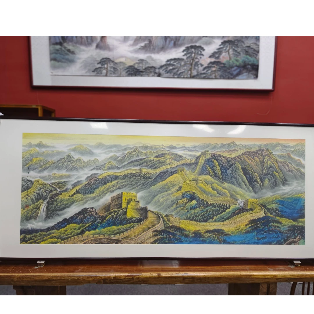 MG0011-3手绘【万里长城】 国画山水画客厅办公室挂画