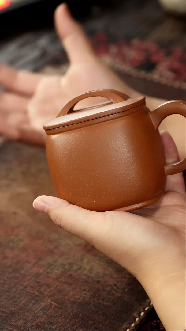 茶杯紫砂非遗茶器-汉瓦盖杯