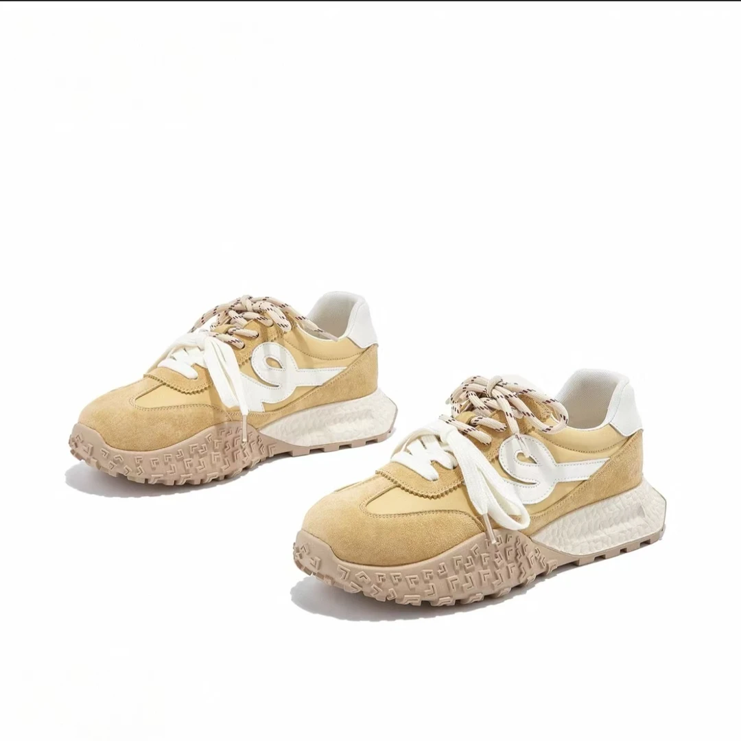 【海洋】春季新款厚底德训鞋女潮流舒适百搭阿甘鞋休闲鞋单鞋 2219