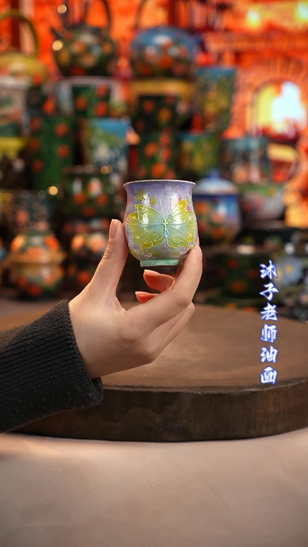 油画   釉下彩  杯子