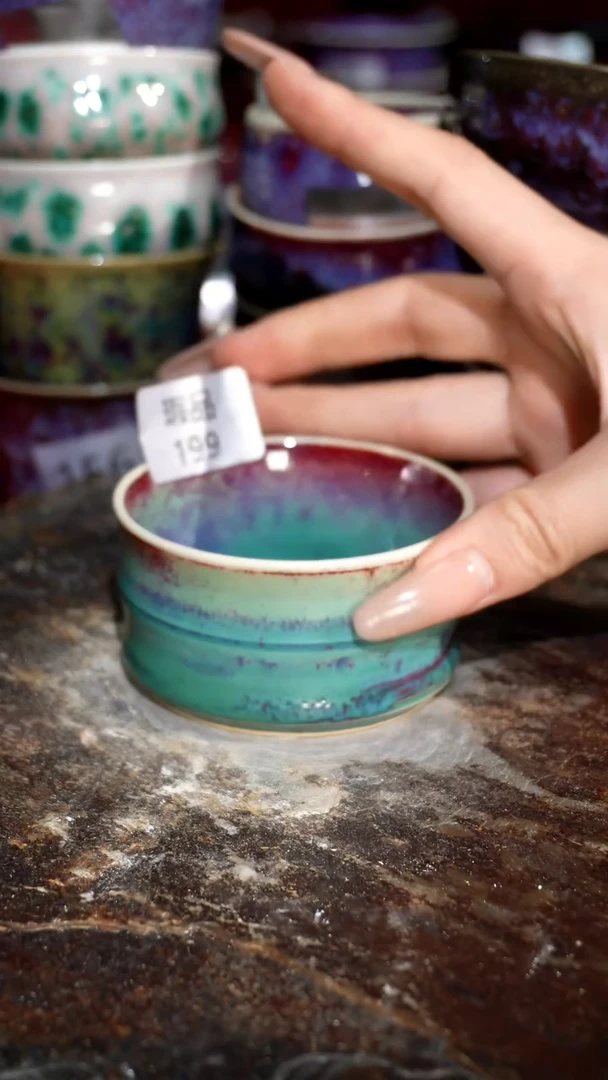 摆件精品窑变钧瓷茶器