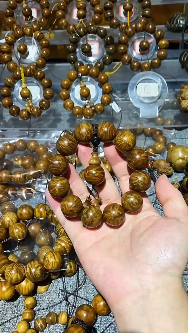 手串/手链楠木（金丝楠）青*小叶桢楠龙胆纹2.0手串