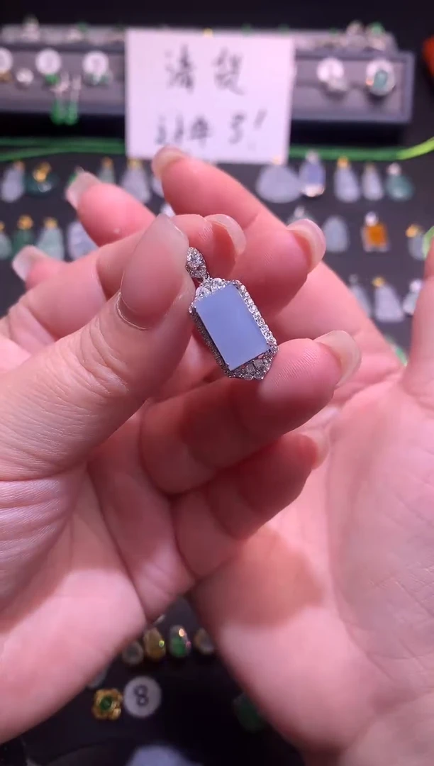 【闪购商品】翡翠吊坠(不含链)银S925镶嵌1