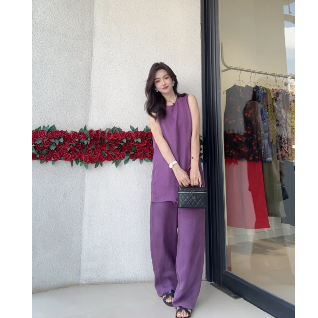 【张大晴】南油高货 高级感贵气紫色套装