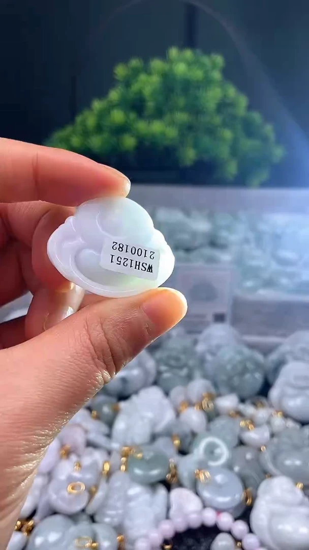 颈饰未镶嵌翡翠天然缅甸翡翠2410