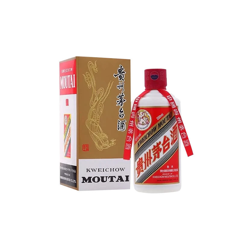 KWEICHOW MOUTAI/贵州茅台200ml飞天茅台单瓶装53度