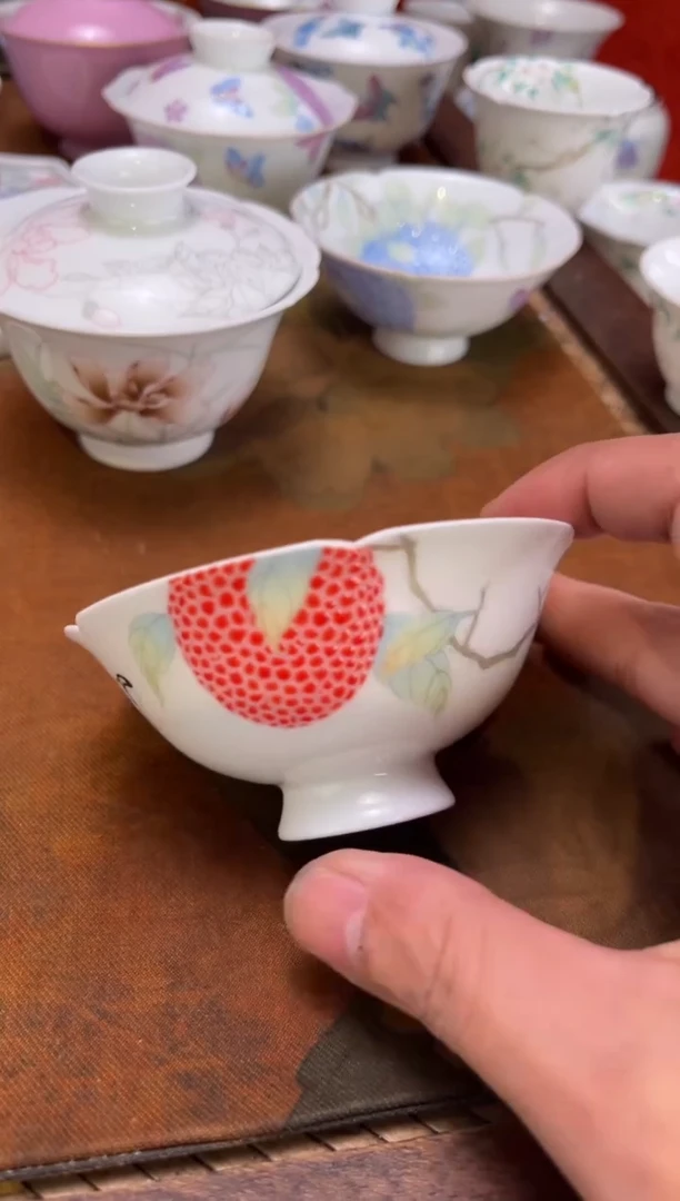 天*景德镇纯手绘陶瓷茶具大暇