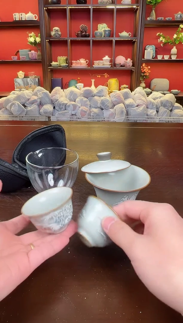 【闪购商品】雪景盖碗111111111111111