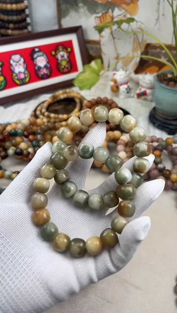 手串菩提根/象牙果a737 卡14 水磨龙井