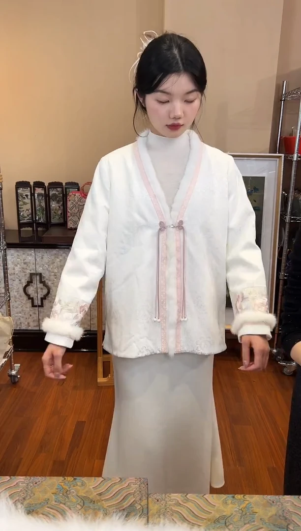 刺绣2XL 苏绣外套茶服正娟面料