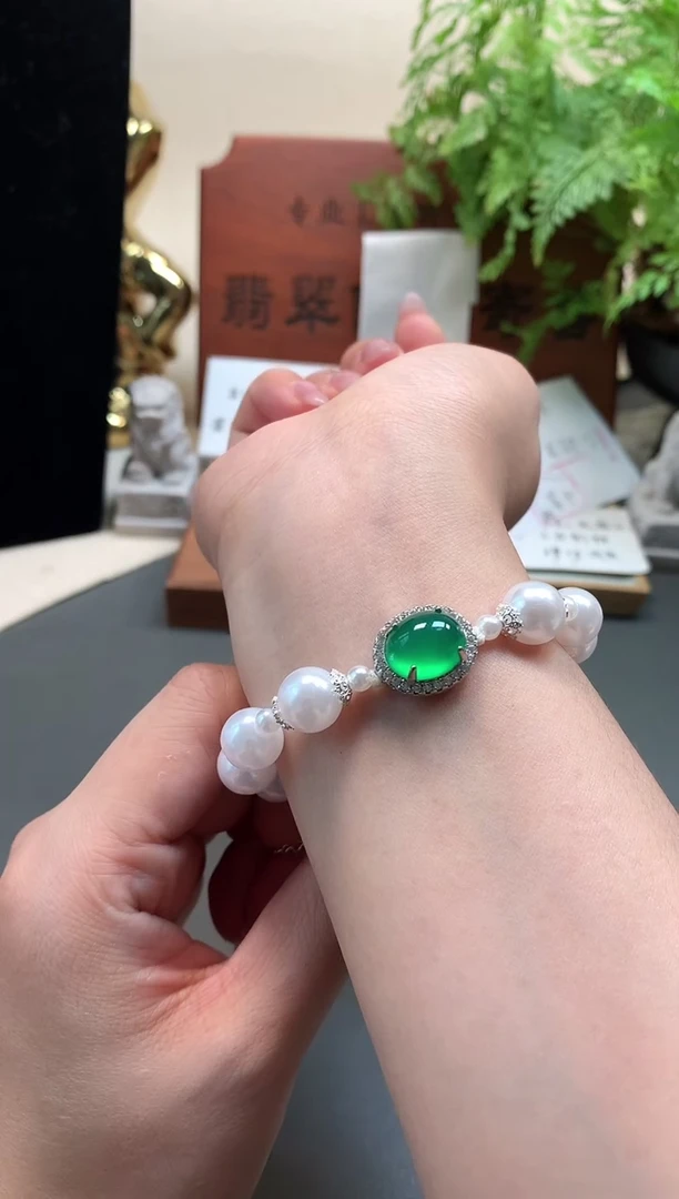 玛瑙/玉髓手链合金手链