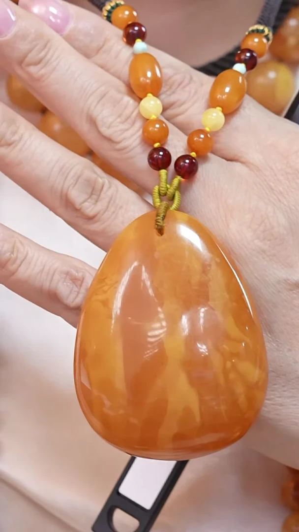 蜜蜡颈饰未镶嵌7709天然蜜蜡珠宝奇石云端妖孽全部保真