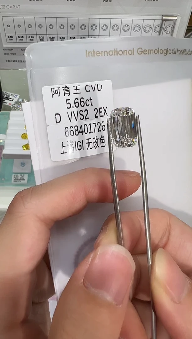 【闪购商品】实验室培育钻石未镶嵌@ 5.66ct 先鉴赏，再定制！
