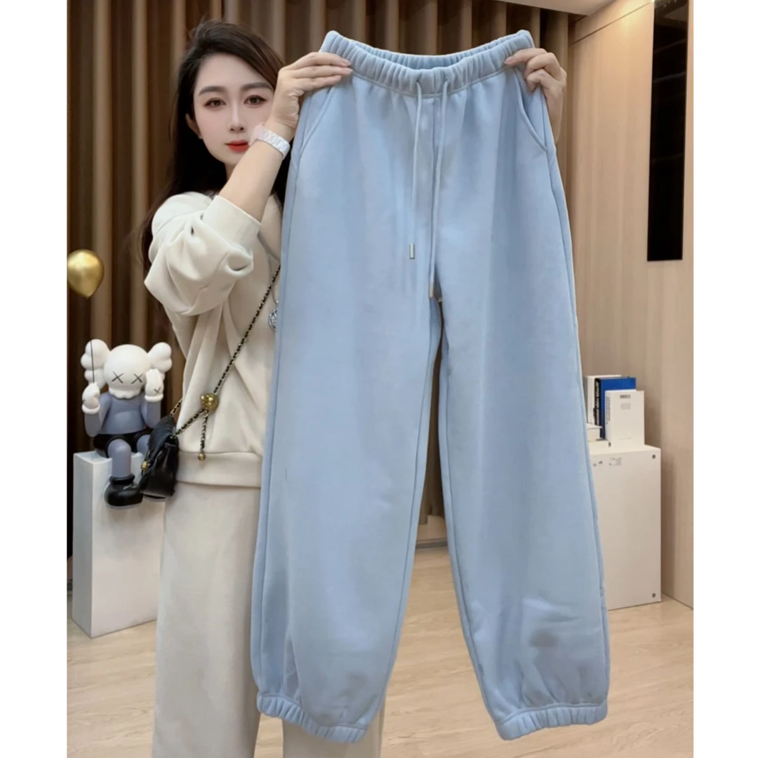 2025冬季新款女装裤子高品质女裤洋气加绒加厚束腿裤长裤女B357