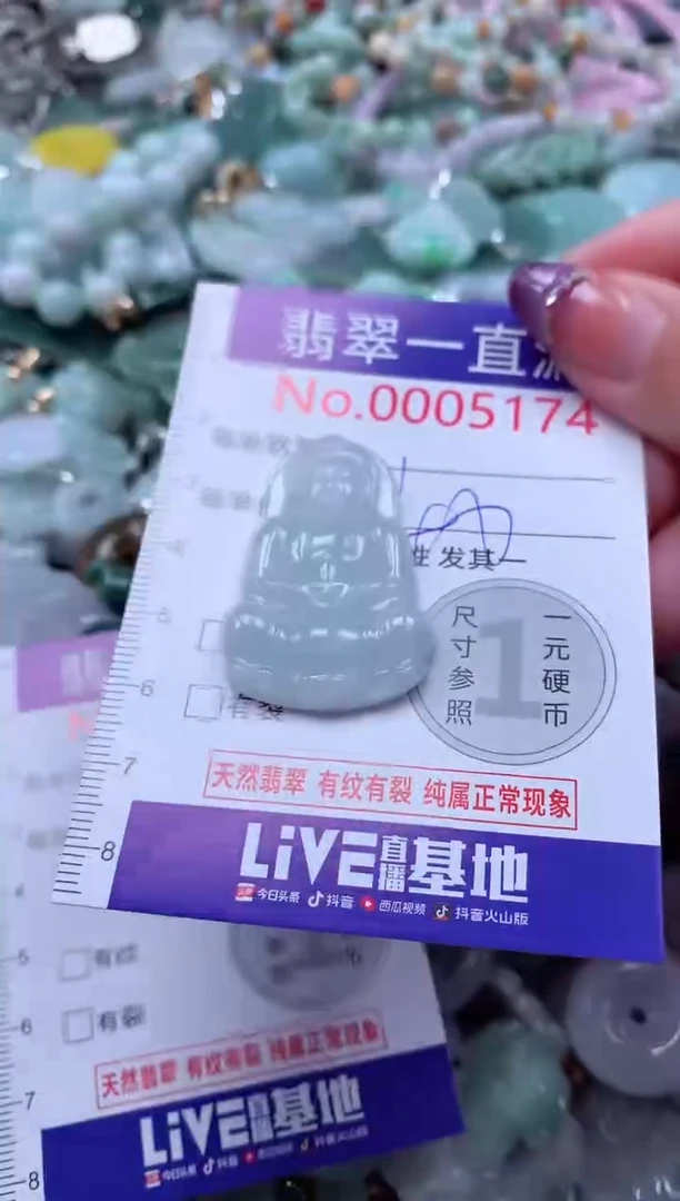 翡翠未镶嵌吊坠(不含链)5174
