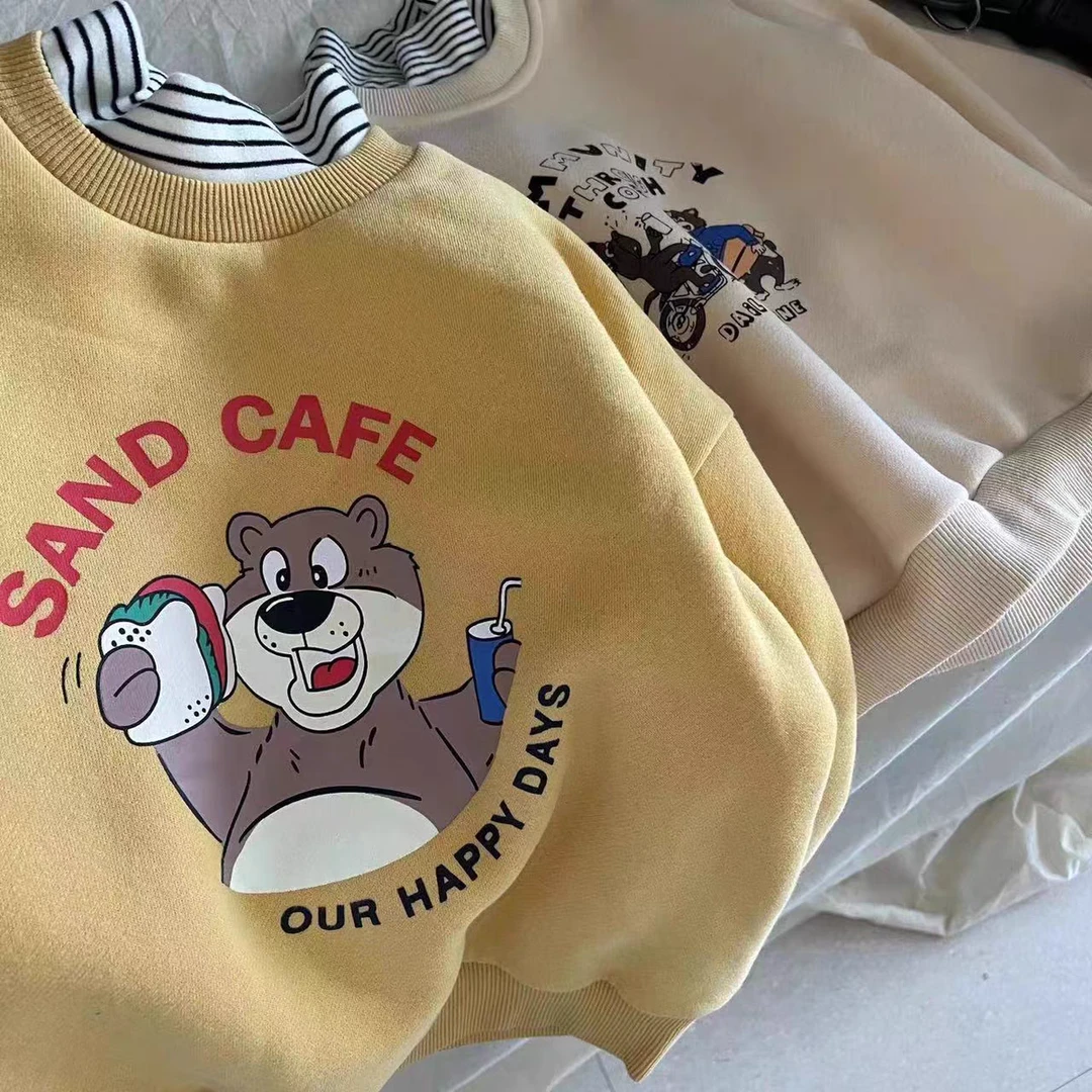 半高领电脑彩印洋气卫衣