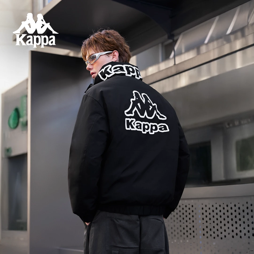 Kappa/卡帕厚款冬季百搭成人保暖立领时尚休闲运动休闲加厚羽绒服