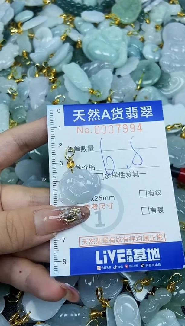 翡翠未镶嵌颈饰天然A货翡翠