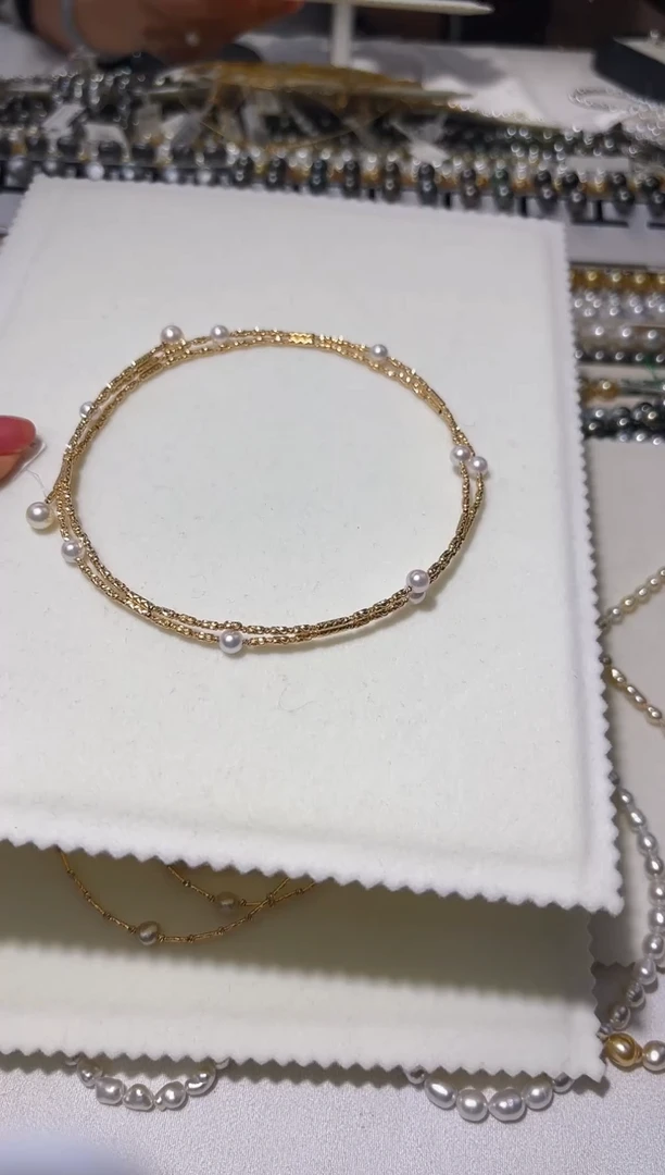 【闪购商品】海水珍珠颈饰18K金镶嵌磁吸项链