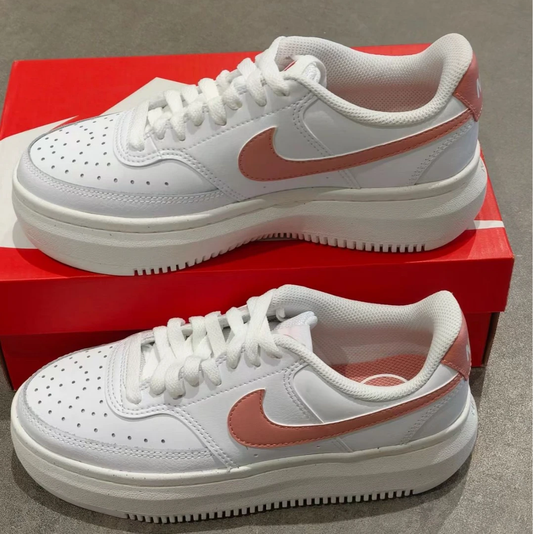 Nike耐克 Court Vision Alta 女款白色低帮运动休闲板鞋官方正品