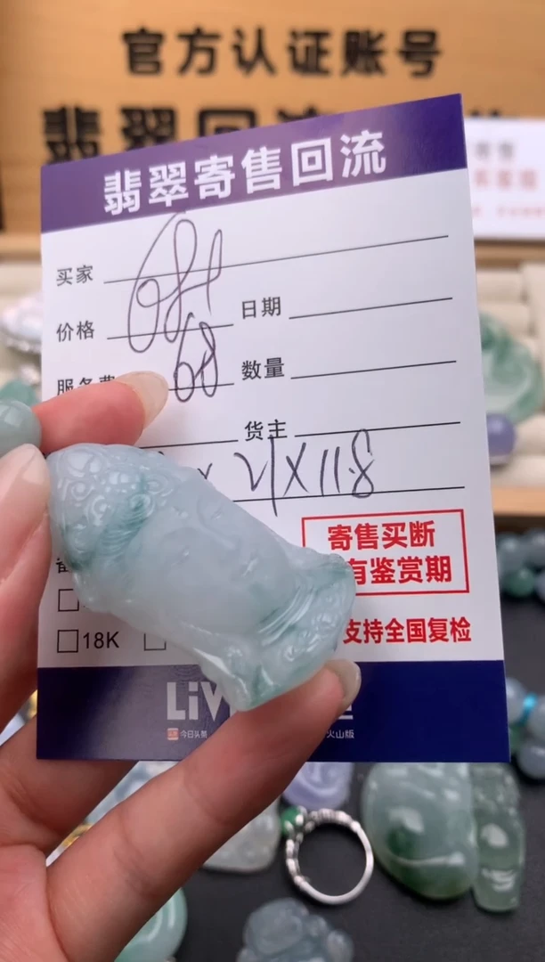 翡翠未镶嵌颈饰10134301