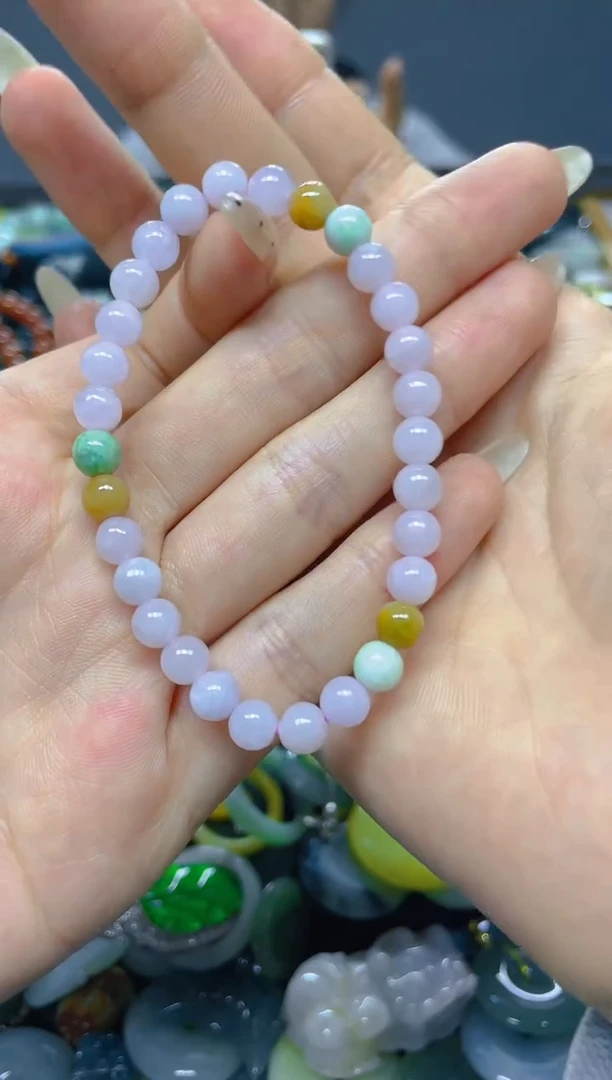 颈饰未镶嵌翡翠5MM/ L /翡翠A货，一件也是批发价