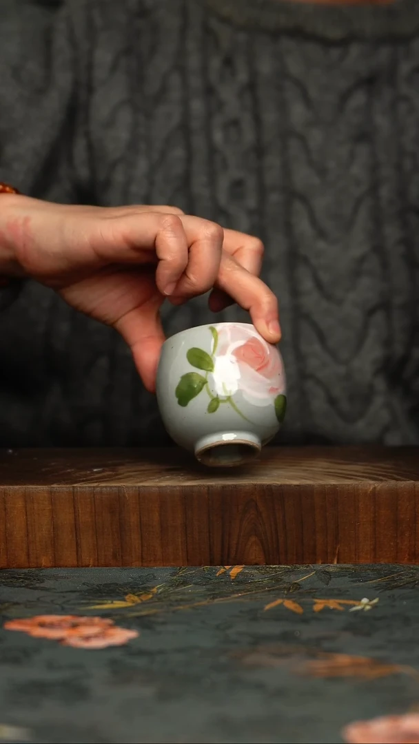 瓷片釉下彩手工手绘同款