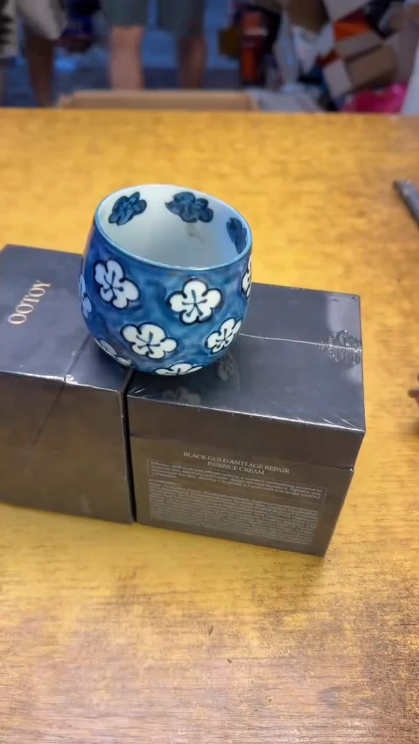 瓷器瓷器瓷器瑕疵137黑金俩碗