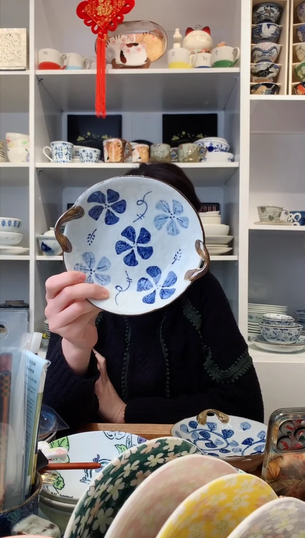 【闪购商品】不锈钢风车花双耳盘