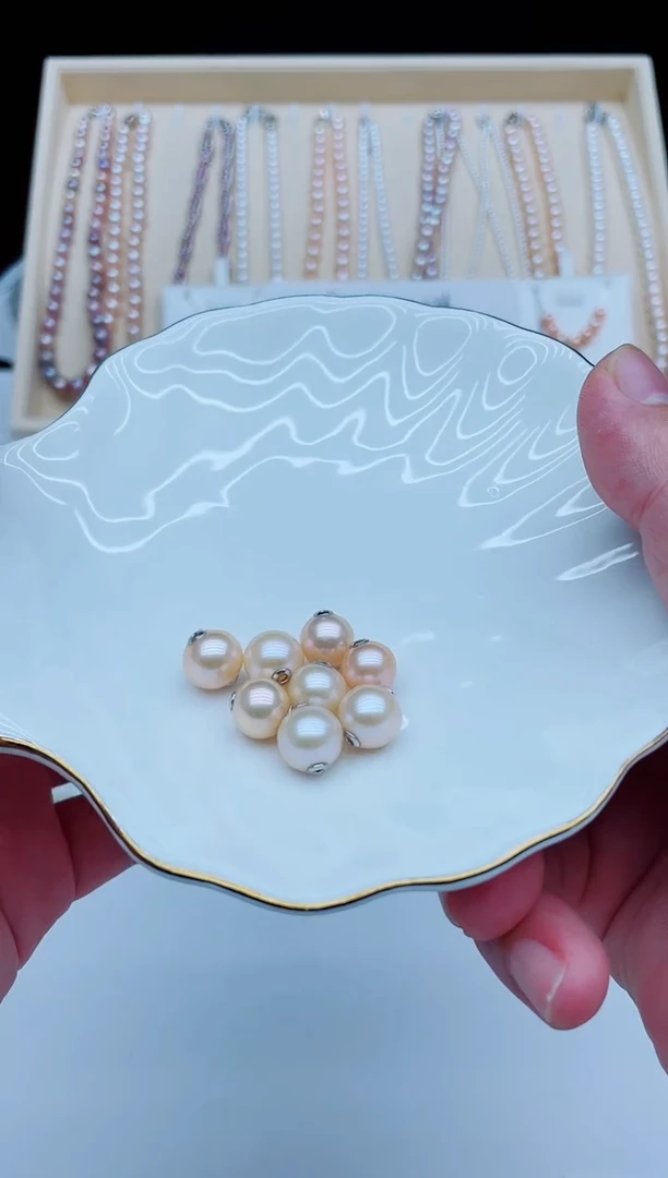 淡水珍珠银S925镶嵌吊坠(不含链)路路通多样性发其一