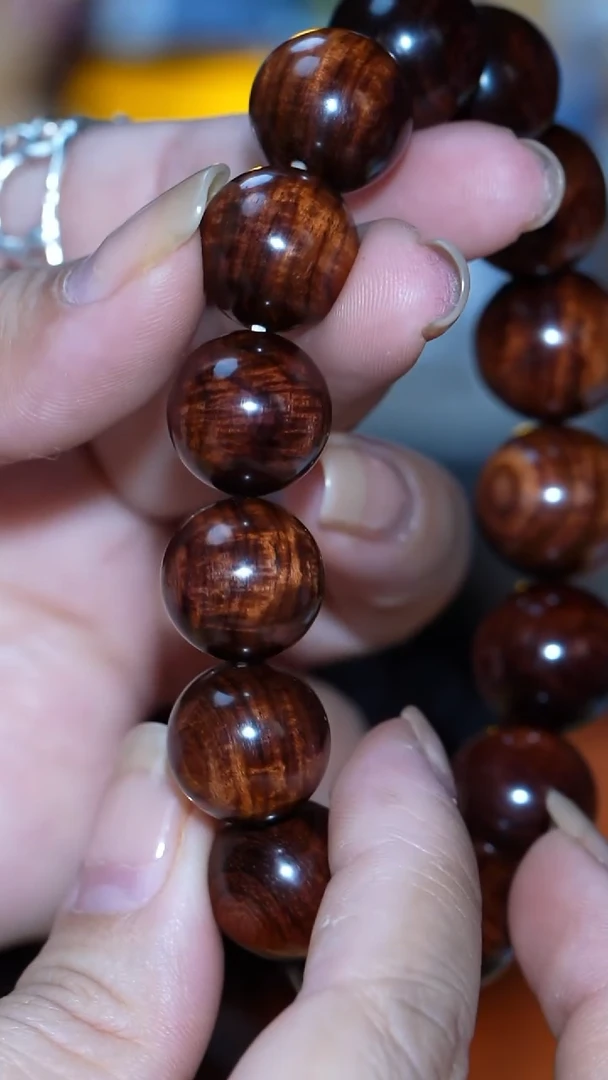 手串/手链黄花梨/降香黄檀【MOYU】海南黄花梨紫油梨沉水老料1.5