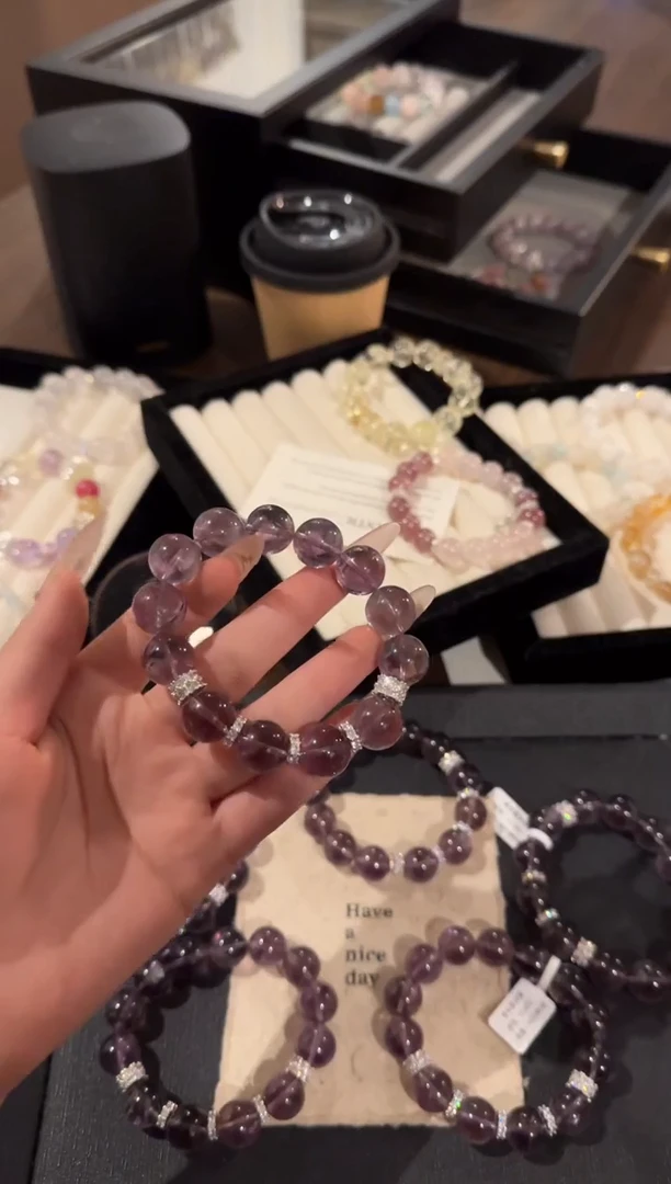 水晶手链合金紫水晶x1492