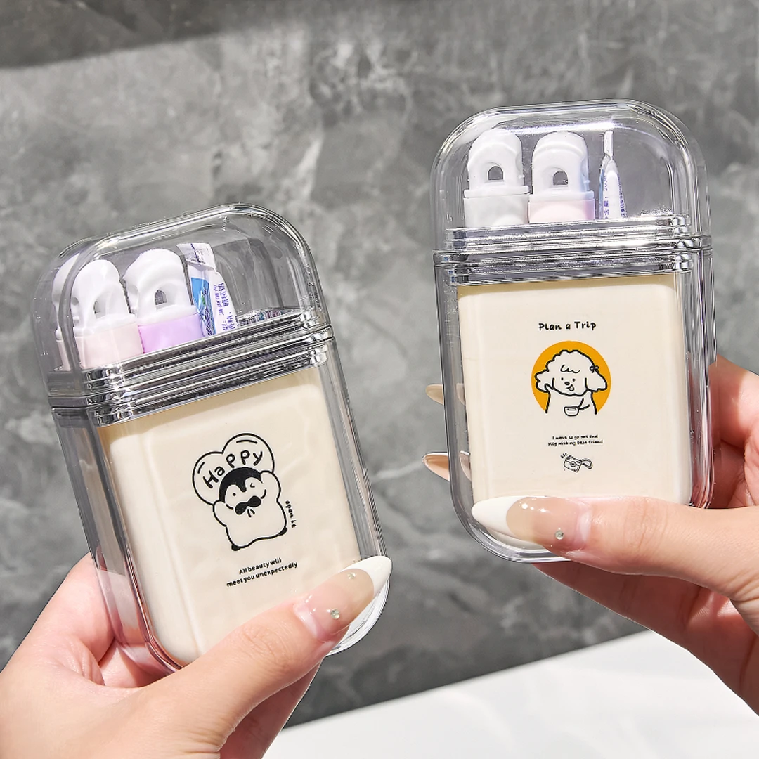 deHub旅行洗漱杯便携出差可爱牙具儿童收纳刷牙杯家用牙刷漱口杯