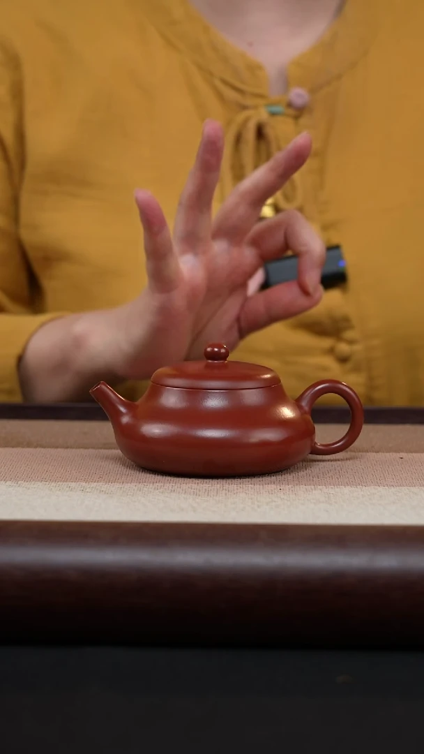 【闪购商品】紫砂茶壶玉乳-朱泥-陈春芬MH-1719