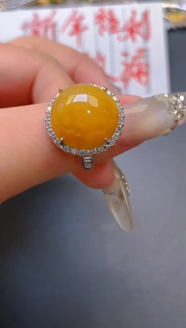 【闪购商品】翡翠耳饰银S925镶嵌天然A货翡翠1