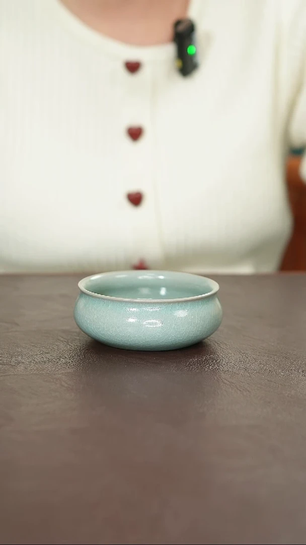 摆件瓷汝宋汝瓷原矿釉汝瓷