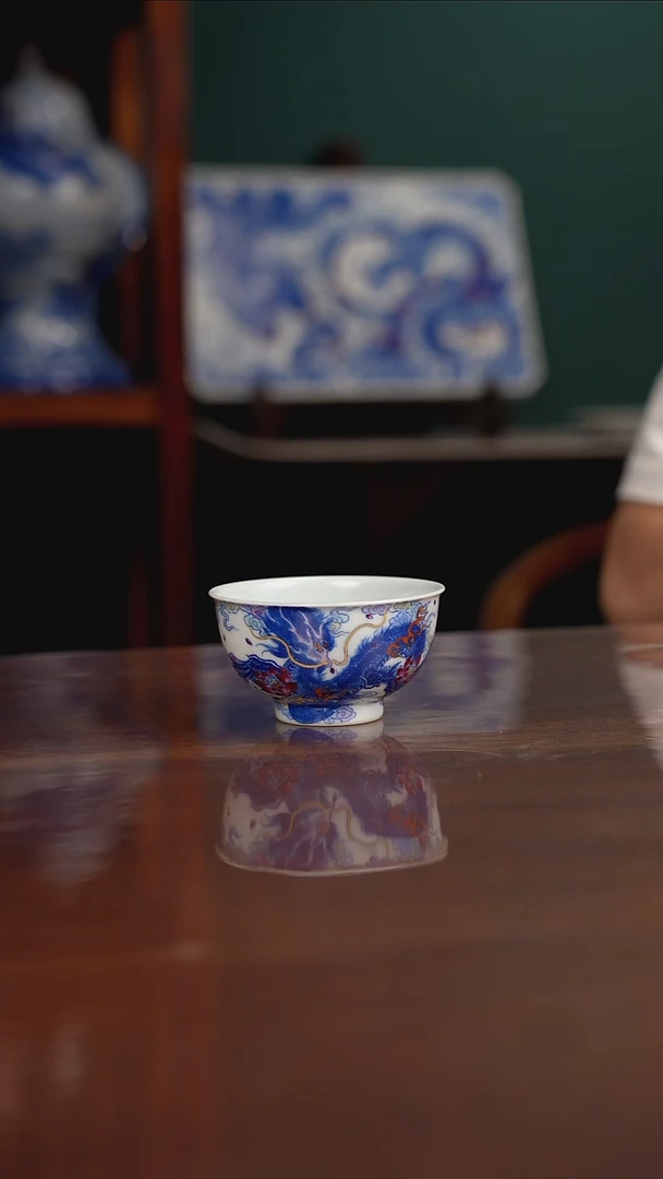 空山明月 新斗彩 嘲风
