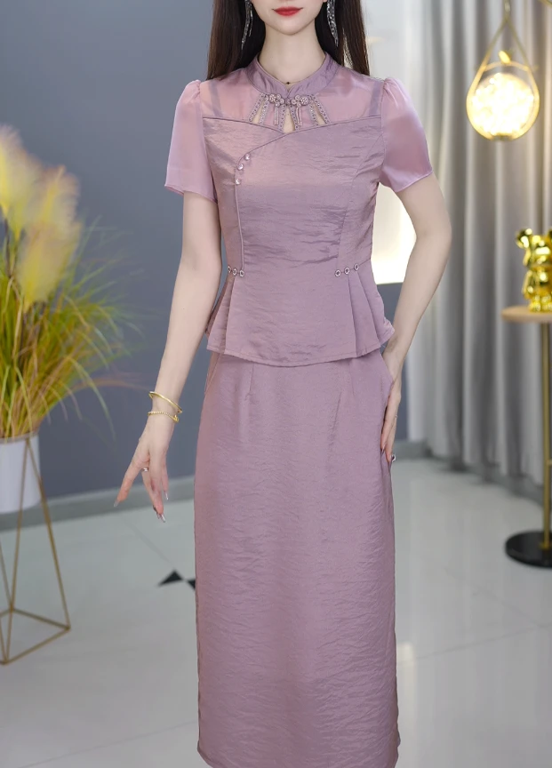 【套装定制】B1011上衣套裙优雅气质时尚减龄休闲显瘦夏季收腰