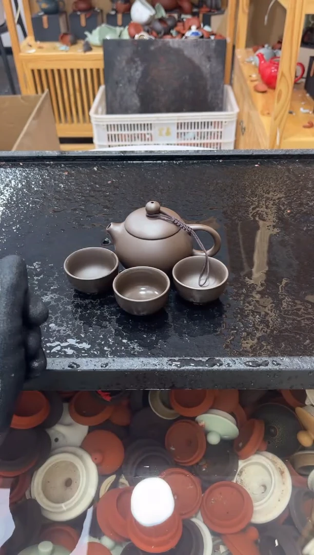 150ml宜兴紫砂 小西施壶 泡茶壶一壶三杯