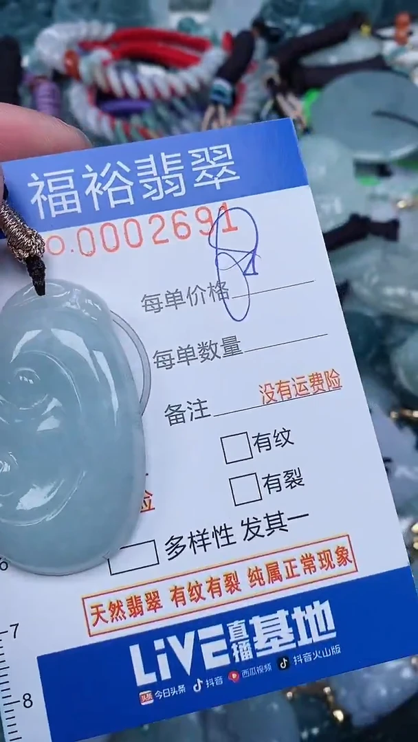翡翠未镶嵌颈饰...0002691