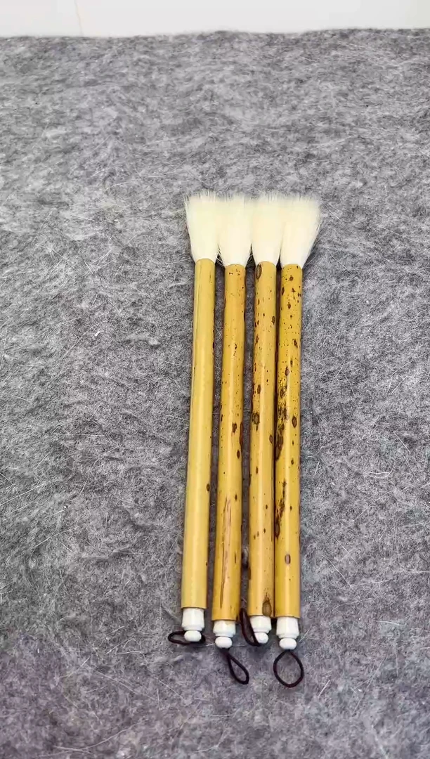 出锋5.5cm 羊毫毛笔 1支 老梅鹿笔杆