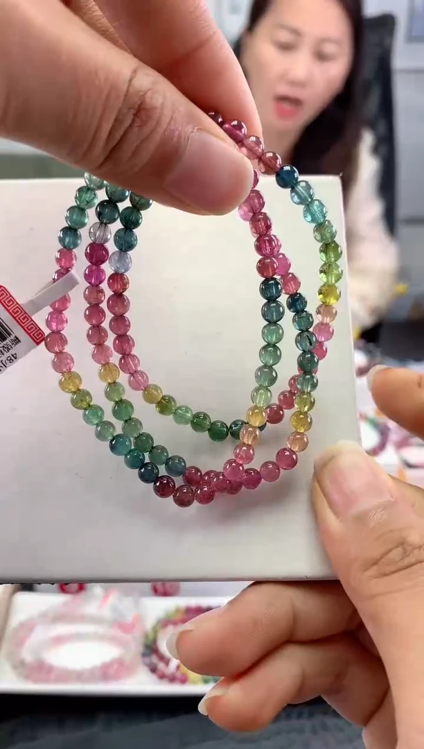 未镶嵌手串碧玺多样性发一条