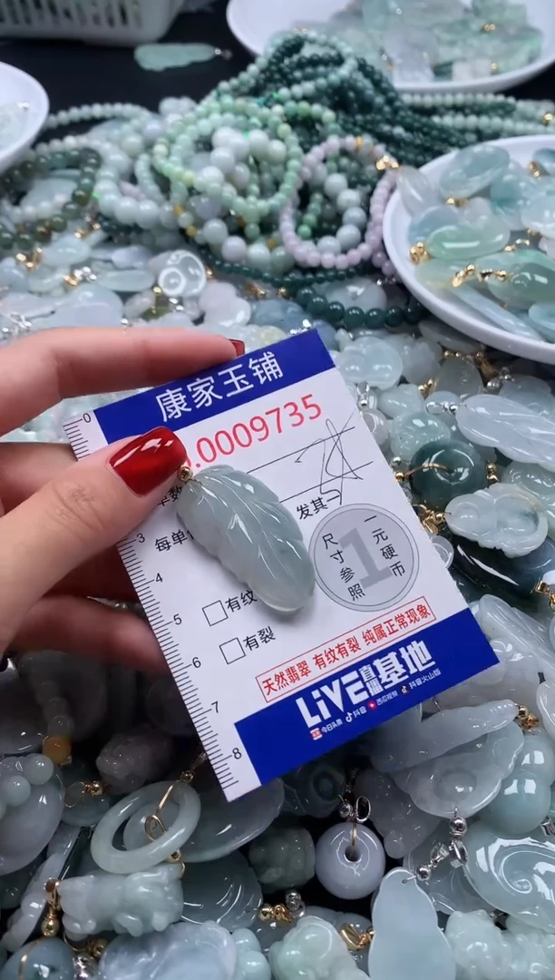 翡翠未镶嵌吊坠(不含链)9735
