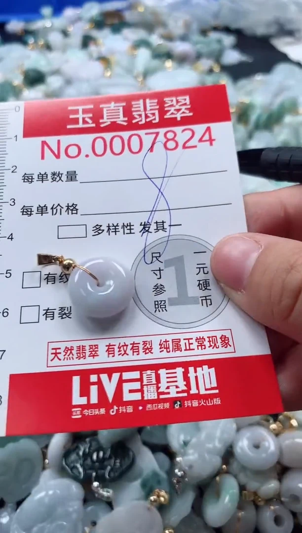 吊坠(不含链)未镶嵌翡翠7824